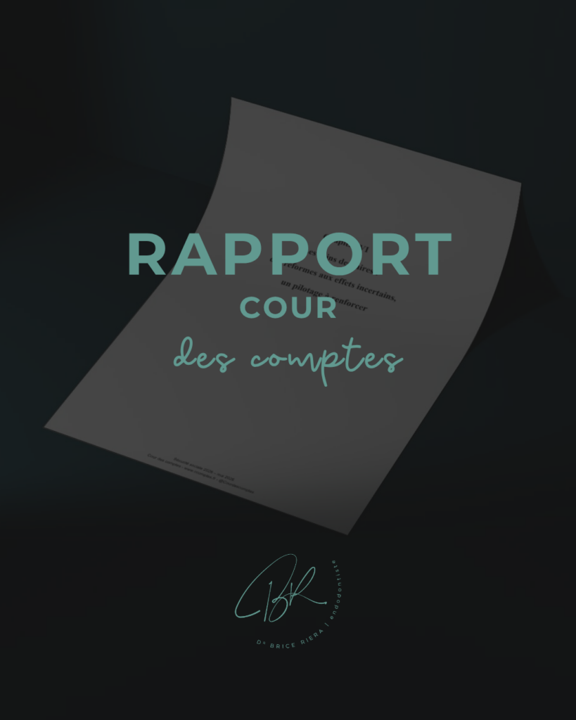Rapport cour des comptes - Dr Brice RIera - antibio et endodontie - EDTM